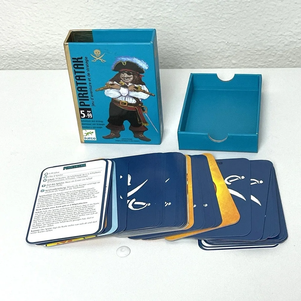 Djeco Piratatak Playing Card Game Pirate Adventure & Strategy Game